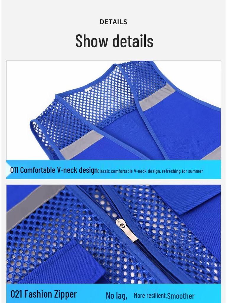 Custom Logo Reflective Mesh Vest for Kids' Outdoor Activities