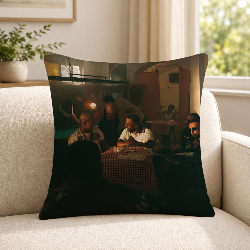 Rapper LLacrim Cushion Cover Soft Short Plush SkinFriendly Cushion Case for MultiScene Use