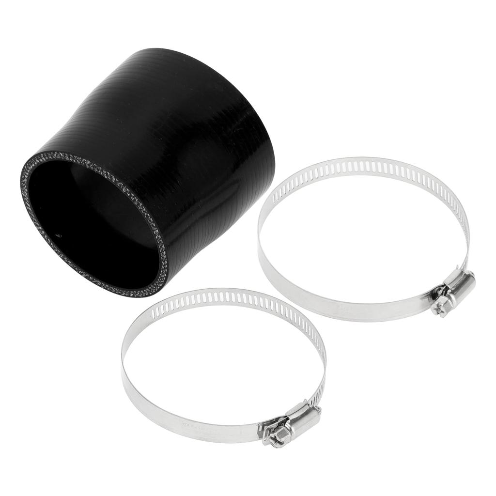 X AUTOHAUX 1 Set Inner Diameter 70-76mm/2.76"-2.99" Length 76mm/2.99" 0 Degree Straight Black Car