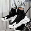 Men's Boots Flat Heel Casual Heighten Non-slip Platform Fashion High Top Wear-Resistant Comfortable Spring and Autumn Main Push