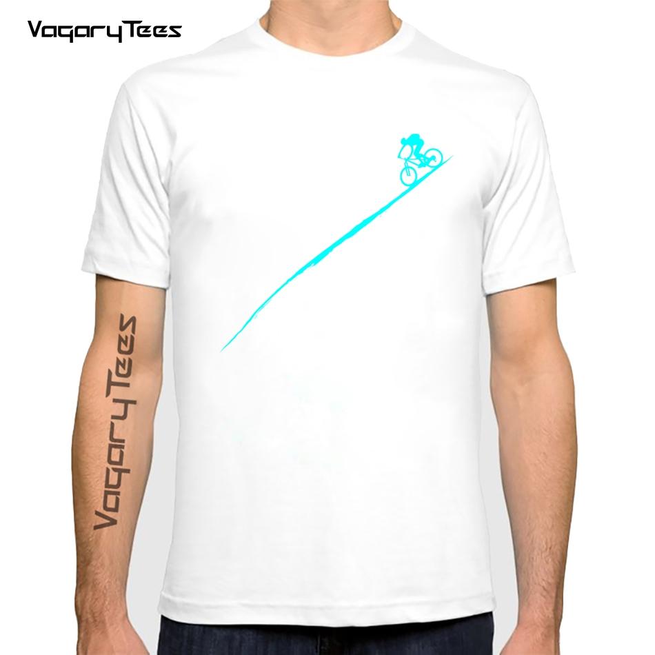 Bicycles MTB Print T Shirt Summer Men T-shirt Downhill Biking Print Casual Heartbeat Stimulation Exercise Male Harajuku Tshirt