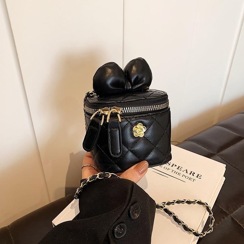 Шикарная элегантная мини-сумочка для девочек с модным бантом и цепочкой-ремнем