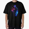 Anime Character with Energy Art Oversized T-Shirt