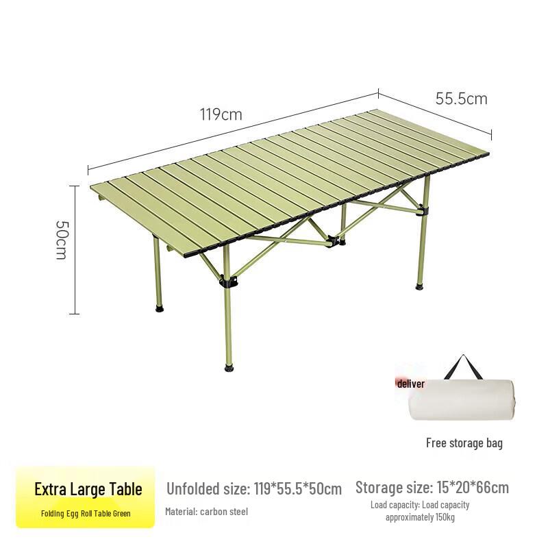 Series Clear Portable Folding Camping Table
