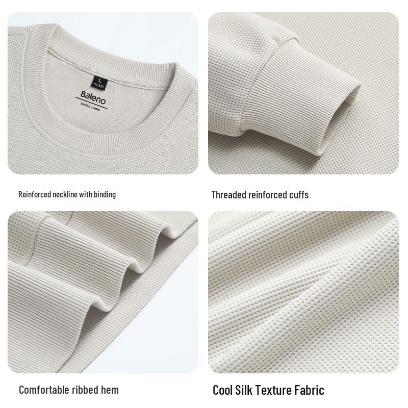 Baleno Men's Loose-Fit Anti-Pilling Round Neck Sweatshirt
