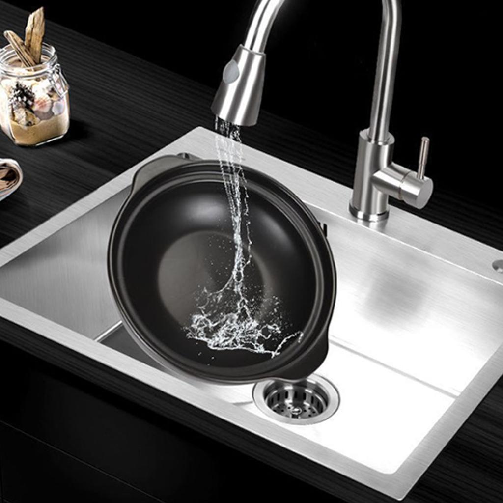 Multifunctional Casserole Pot with Lid Sizzling Hot Pot for Bibimbap and Soup Large Wide Mouth Heat