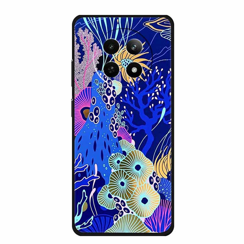 Чехол для телефона Realme 12 5G: Цветная тисненая painting, Ударопрочная с вогнуто-выпуклой текстурой - 1 шт.