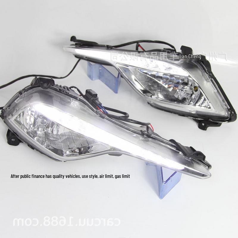 Совместимо с Hyundai Sonata 2013-2016: Дневные ходовые огни, Блок противотуманной фары Sonata 8, Светодиодные дневные ходовые огни.