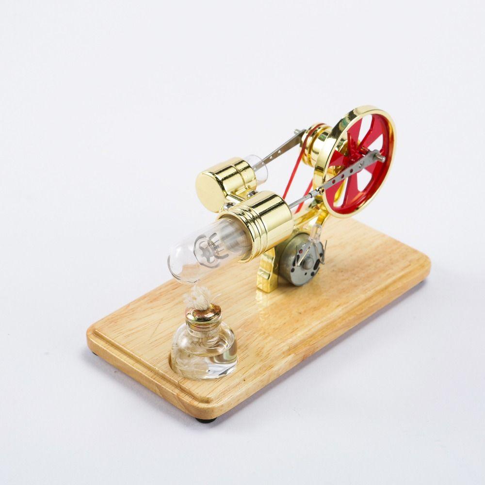 Zinc Zinc Zinc Alloy Stirling Engine Motor Model Colorful LED Hot Air Engine Motor Model Physics Lab