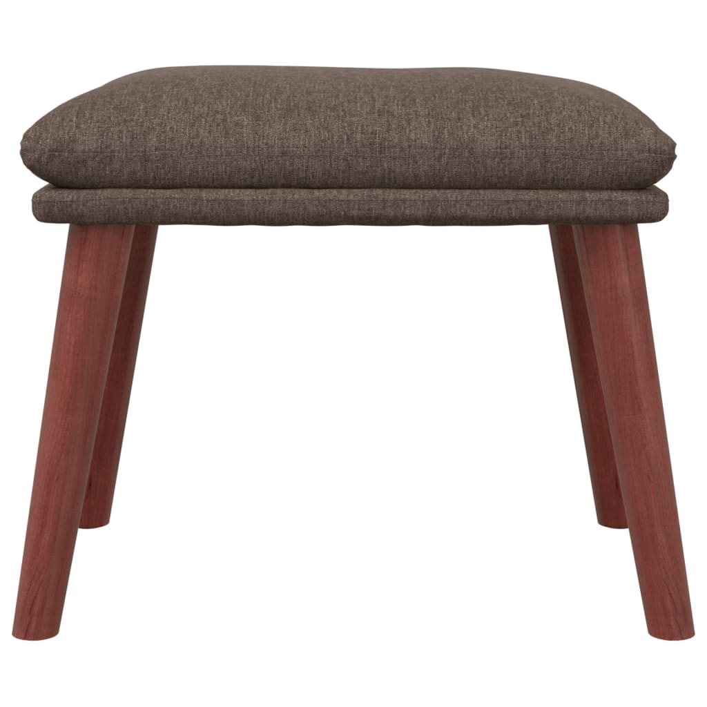 Footstool Taupe 45 x 29.5 x 35 cm Fabric