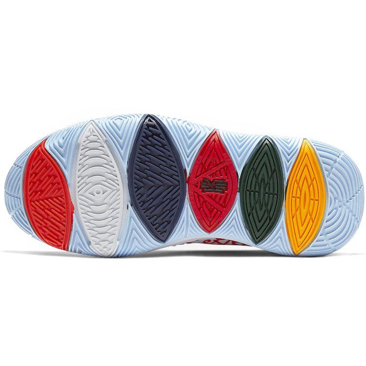 Nike Kyrie 5 Keep Sue Fresh Нескользящая Амортизация Средняя Высота Баскетбольные Кроссовки Граффити Унисекс CW4403-100