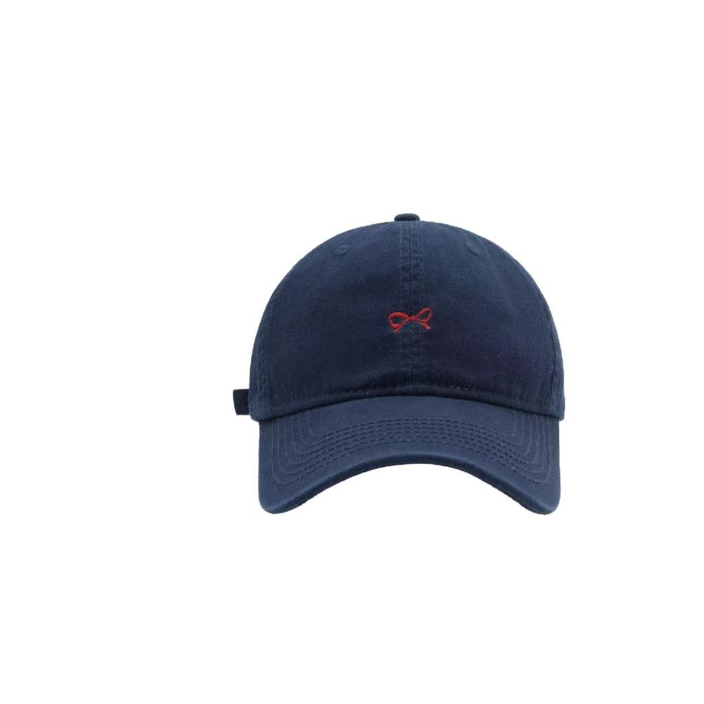 Summer Embroidery Bow Baseball Cap Men's and Women's Outdoor Sun Hat Couple Casual Simple Versatile Cap