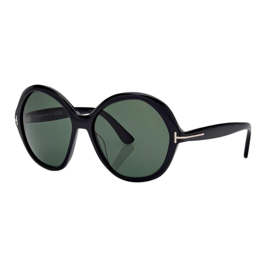 Irregular Shape Sunglasses With Letter Logo Women sunglasses Black FT1282