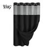 Easy Installation Shower Curtain No Hook Curtain, Waterproof with Snap-on Liner, Premium Polyester Mesh Top, Machine Washable Divider for Bathroom