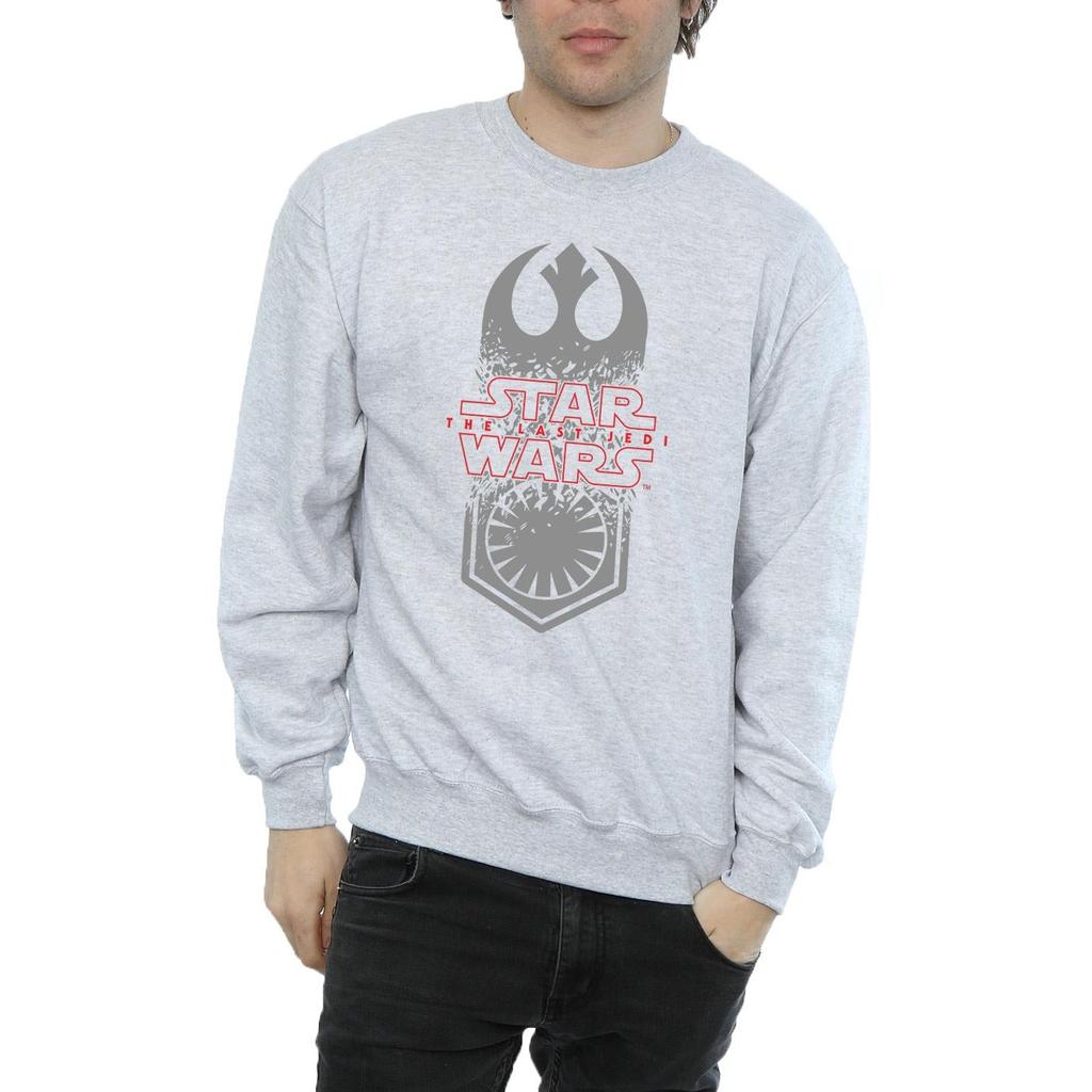 Star Wars Mens The Last Jedi Symbol Crash Sweatshirt