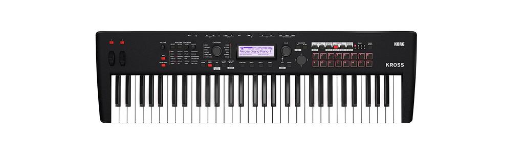 KORG Synthesizer Workstation KROSS 2 61 Keyboard Model Super Matte Black Genuine Soft Case 61 Set [KROSS2-61-MB] + SC-KROSS2
