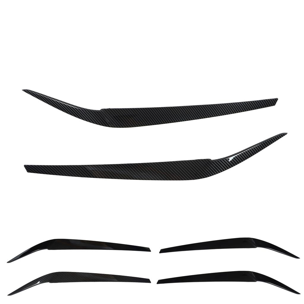 2pcs Headlight Eyebrow Strip Headlight Eyebrow Left Right Replacement for BMW 5 G30 G31 G38 F90 M5 525I 530I 540I 2017‑2021