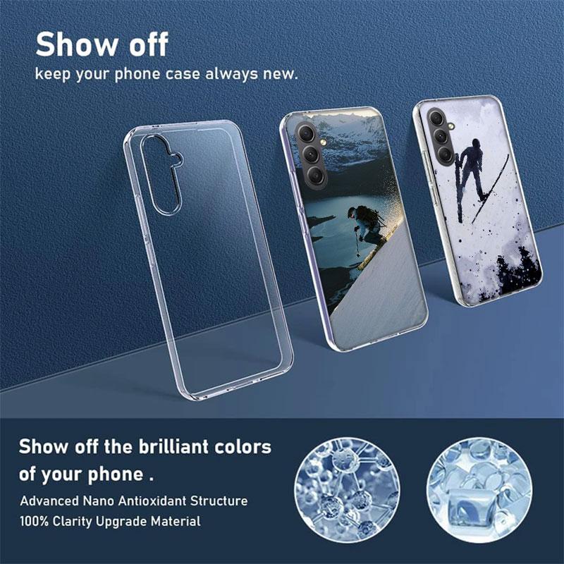 Skiing Snow Snowboard Ski Phone Case for Samsung A16 A26 A36 A56 A17 A37 A57 A07 A06 A02S A03 A04S A05S Galaxy Note 20 10 A50S A