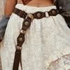 1 шт. Женский ремень, Модный ретро ремень с заклепками в этническом стиле, Универсальный ремень для платья, рубашки, свитера