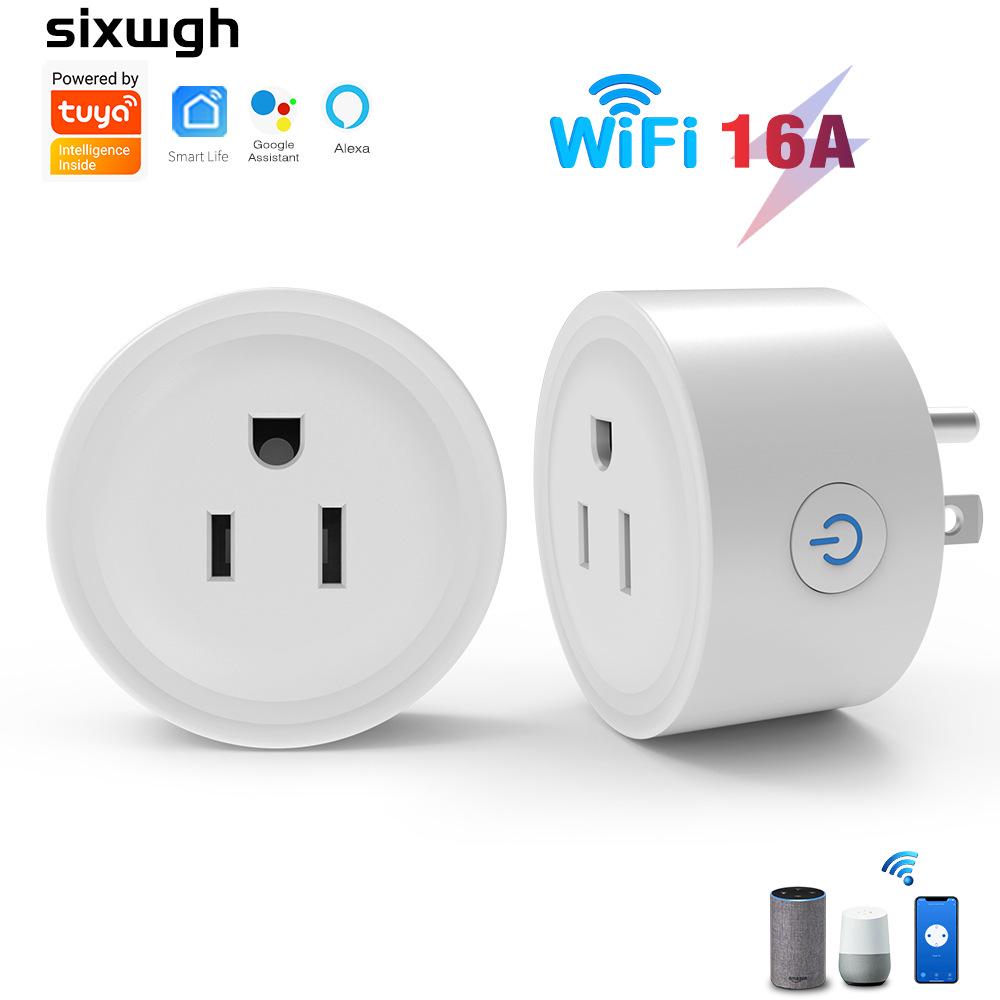 Умная WiFi розетка американского стандарта с Tuya Zigbee и голосовым управлением