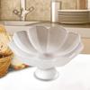 Footed Fruit Bowl Dessert Cake Serving Table Decor Multifunctional Pedestal Lotus Shaped