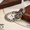 QN Silver Color Lion Bite Sword Personalized Fashion Retro Men's Bracelet Chain Width 10mm Bracelets Male Jewelry for Woman