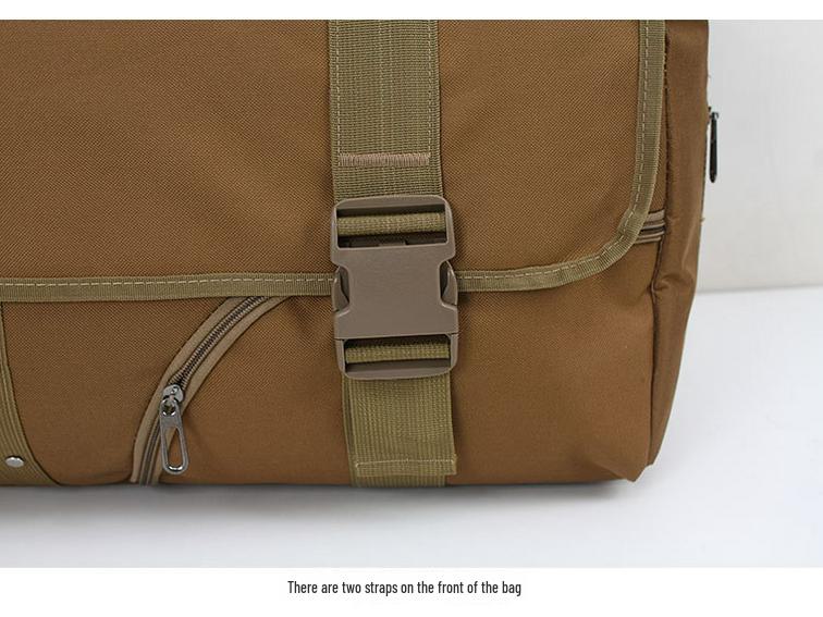 Мужская большая водонепроницаемая холщовая дорожная сумка - военный стиль, портативная для дальних поездок на открытом воздухе