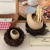 Eggshell Shaped Tableware Bird Nest Bowl Distinctive Design Dessert Serving Dish Soup Noodle Plate Restaurant