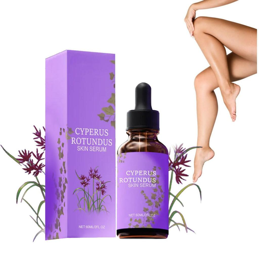 Сыворотка для кожи с клубнем земляники (Cyperus Rotundus), Масло клубня земляники (Cyperus Rotundus) для удаления волос, Натуральное, успокаивающее и мягкое, 60 мл (1шт)