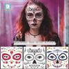 Cross-Border Halloween & Day of the Dead Face Paint Tattoo Stickers Party Makeup