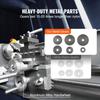 Мини-токарный станок по металлу 220x600 мм Прецизионный настольный станок с электроприводом для обработки металла Переменная скорость Бесщеточный двигатель 1100 Вт Металлические шестерни