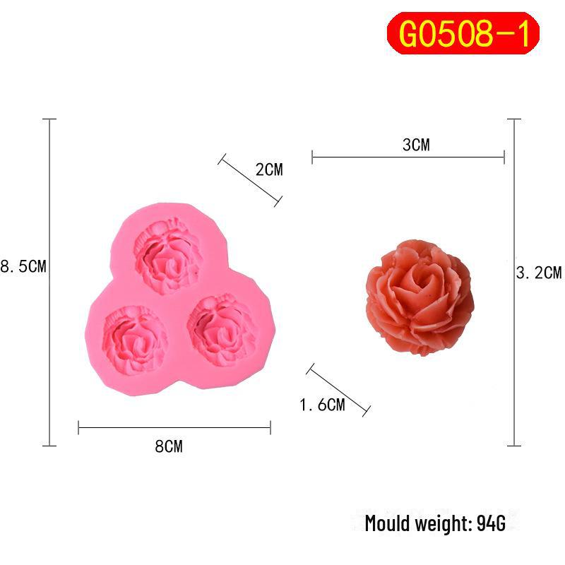 Силиконовая форма Chou Kai Rose для самостоятельного изготовления цветочных тортов, помадки и шоколадной выпечки.