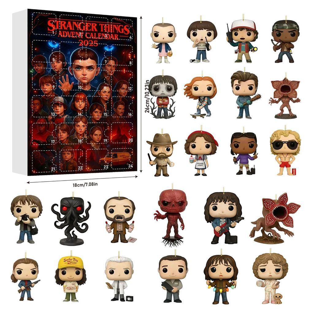 Stranger Things Acrylic Countdown Calendar For Holiday Decor And Collectors Gift