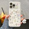 Милый Чехол для Телефона с Собакой для iPhone 17 Pro Max 16 14 С Защитой Камеры Мягкий на Ощупь Акриловая Задняя Крышка