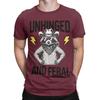 Raccoon Meme Funny Novelty Graphic 100 Cotton Tshirt Unhinged And Feral Tees Tops For Unisex