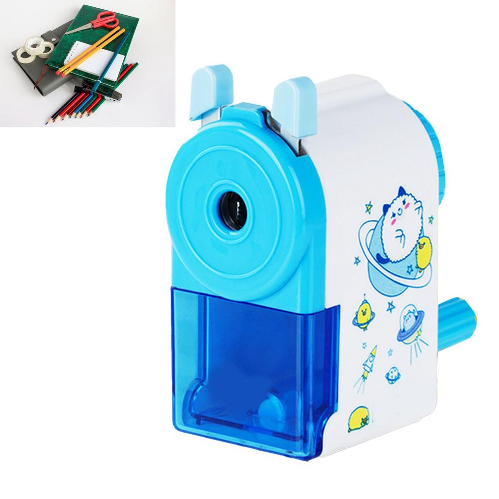 Rotating Pencil ener Cute Portable Efficient Hand Crank Manual Pencil ener for Students