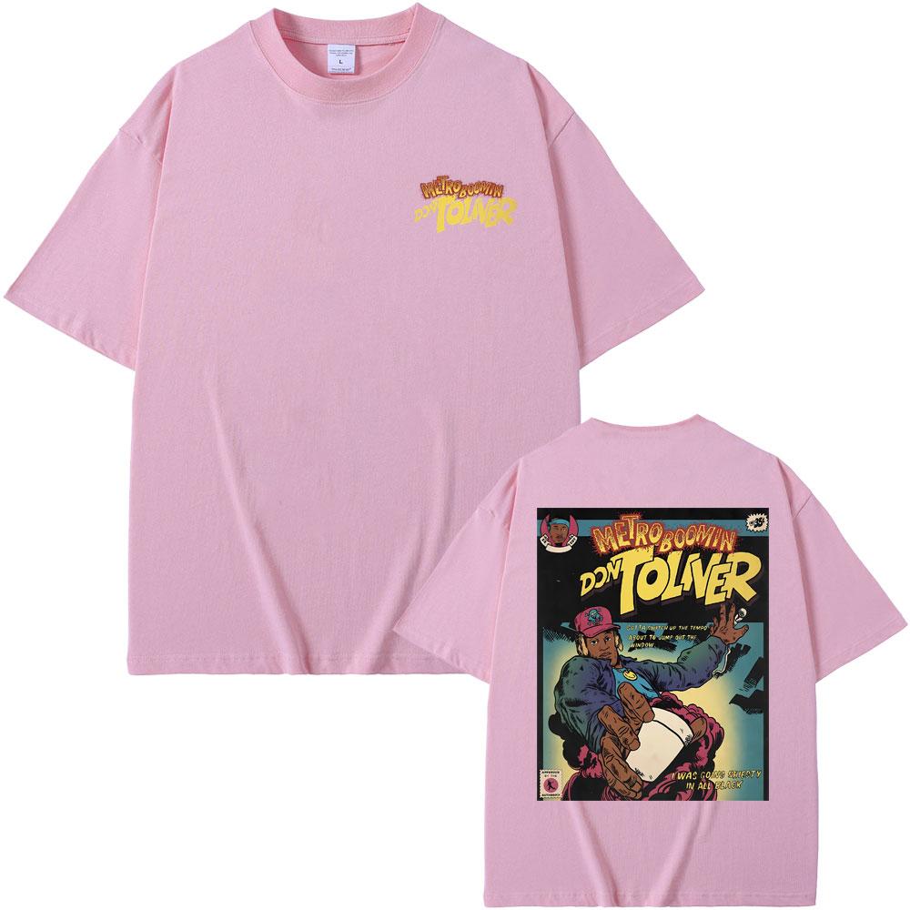 Рэпер Metro Boomin Don Toliver Графическая футболка Мужская Женская Мода Оверсайз Футболки Топы Короткий Рукав Мужская Хип-Хоп Футболка с Круглым Вырезом