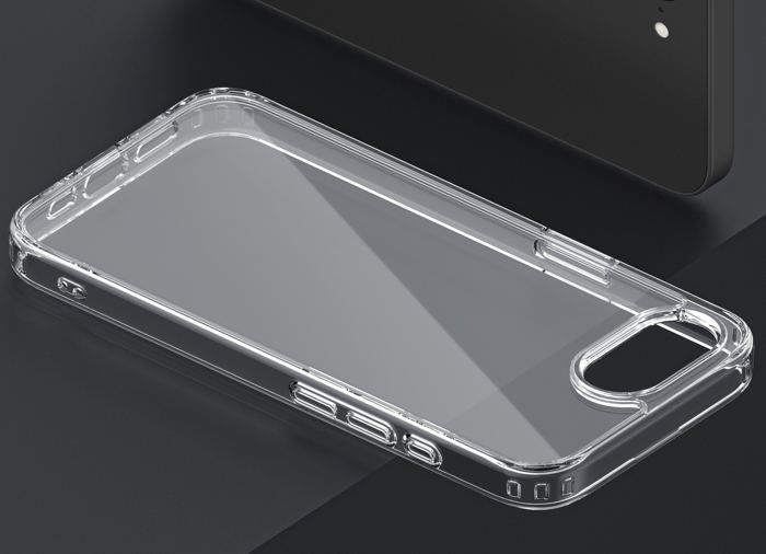 Coque transparente - iPhone 16e (SE 4 2025) - Écologique - Recyclé - Rigide - Clair - Transparent