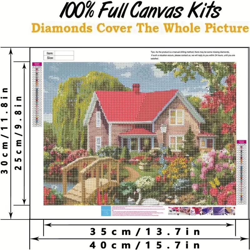 30x40см DIY Полная Выкладка Пейзаж Алмазная Живопись