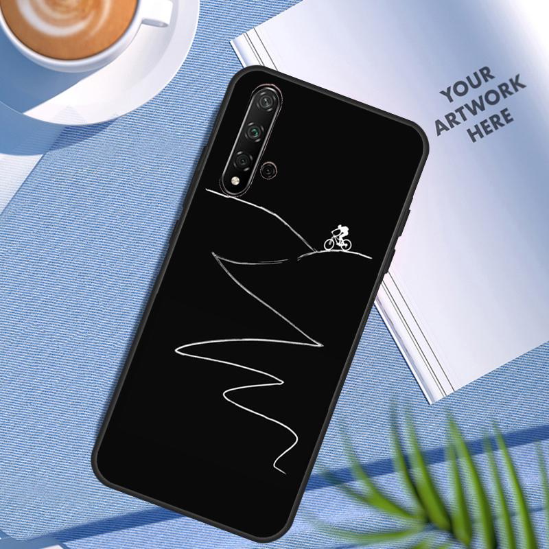MTB Mountain Bike Cycling Bicycle For Huawei Nova 12i 8i 7i 3i 11 9 10 SE Y60 Y61 Y70 Y72 Y73 Y90 Y91 P20 P30 Pro P40 Lite Case