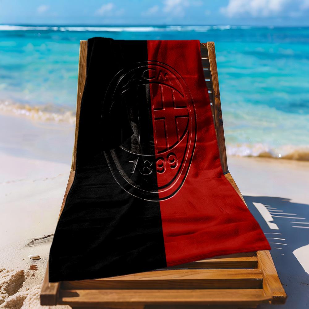 Ac Milan Beach Towel Soft Durable Quickdry Comfortable Lightweight