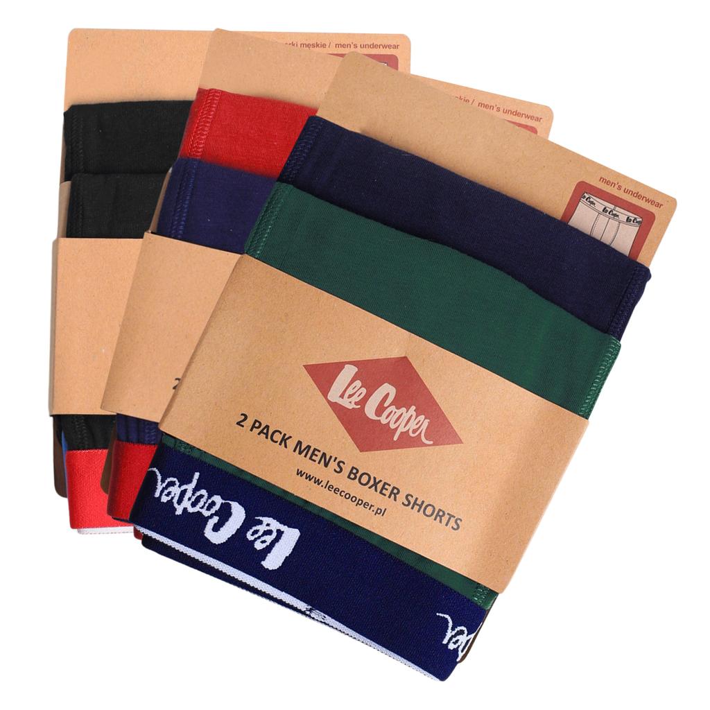 Lee Cooper Men’s Boxer Briefs 6-Pack, Cotton Underwear, Comfortable Fit, Assorted Colors
