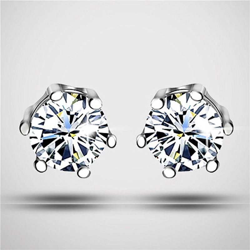 Jinjiahua Six-Claw Silver Korean Earrings for Women - Classic & Stylish Hot Seller