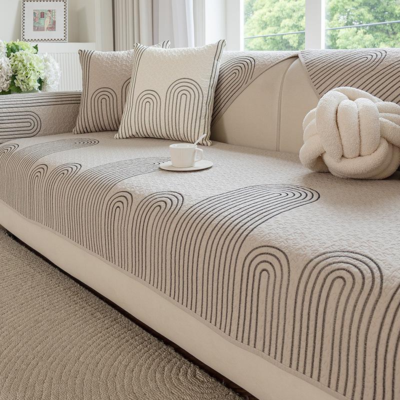 Heavy-Duty Sofa Cover With Secure Fit, Decorative Couch Cover And Reversible Sofa Slipcover For Lounge Areas
