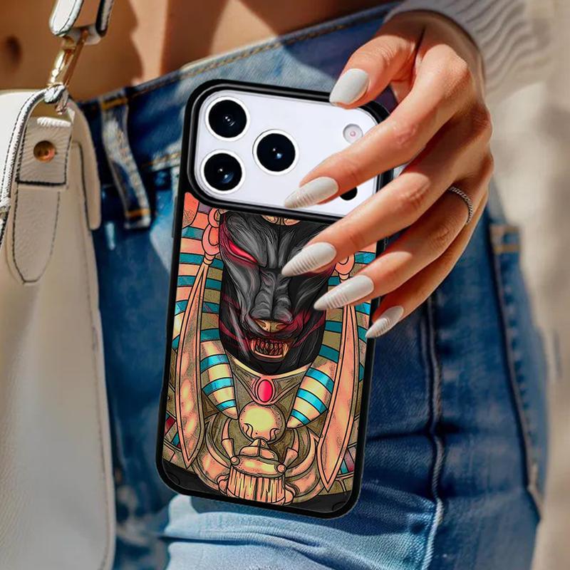 Anubis Egyptian God Phone Case For iPhone 17 Air 14 15 13 12 Max Cover For Apple 14 15 16 16e 11 Pro Max Plus Coque