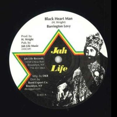 12-дюймовая пластинка BARRINGTON LEVY / SISTER TERRIE NAI - Black Heart Man / Left With A Broke JL055 Jah Life/Bond E 1979 US Регги, Ска и Даб