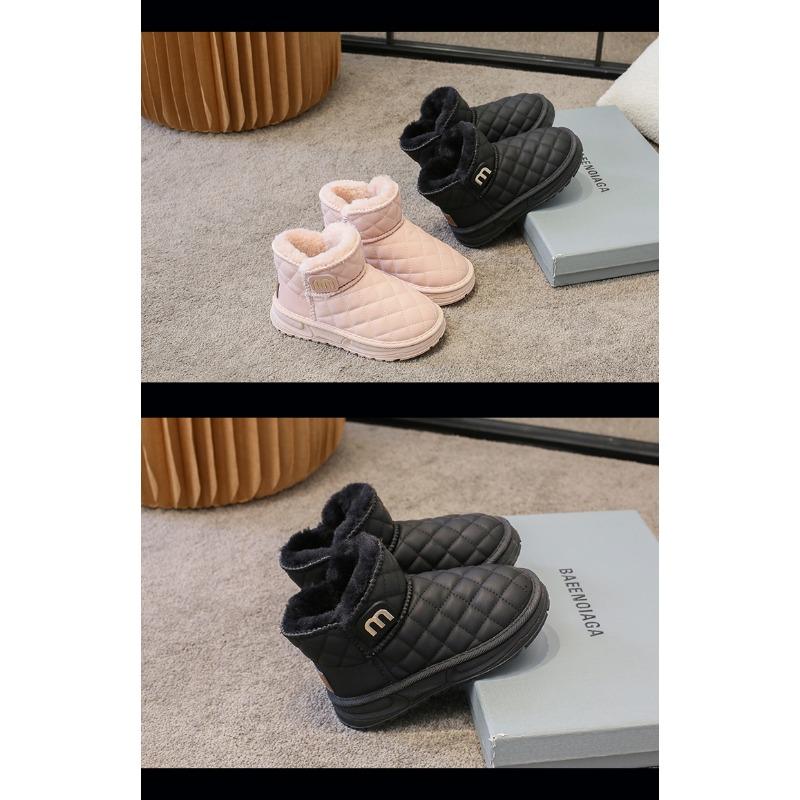 Korean Version of Fashion Children's Snow Boots Winter New Short Boots Piled Thickened Cotton Boots Snow Cotton