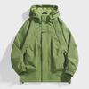 2024 Men's and Women's Trendy Multi-Pocket Outdoor Jacket - Three-Proof, Solid Color, Autumn/Winter Coat