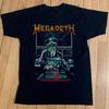 Винтажная футболка Megadeth 'Holy Wars', Унисекс Черная Хлопковая Футболка, Размер S-5XL Унисекс Футболка