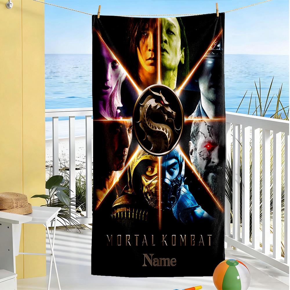 Warner Bros. Films Personalized Text Beach Towel Super Soft Microfiber Quickdry Fabric